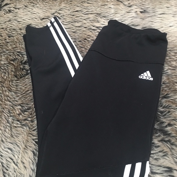Adidas iconic 3-STRIPES 7/8 Climalite Tights Size L - Picture 11 of 11